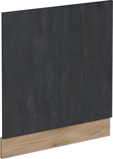 Frontblende R-Line, Schwarz Beton, 60 cm ohne Arbeitsplatte Vicco