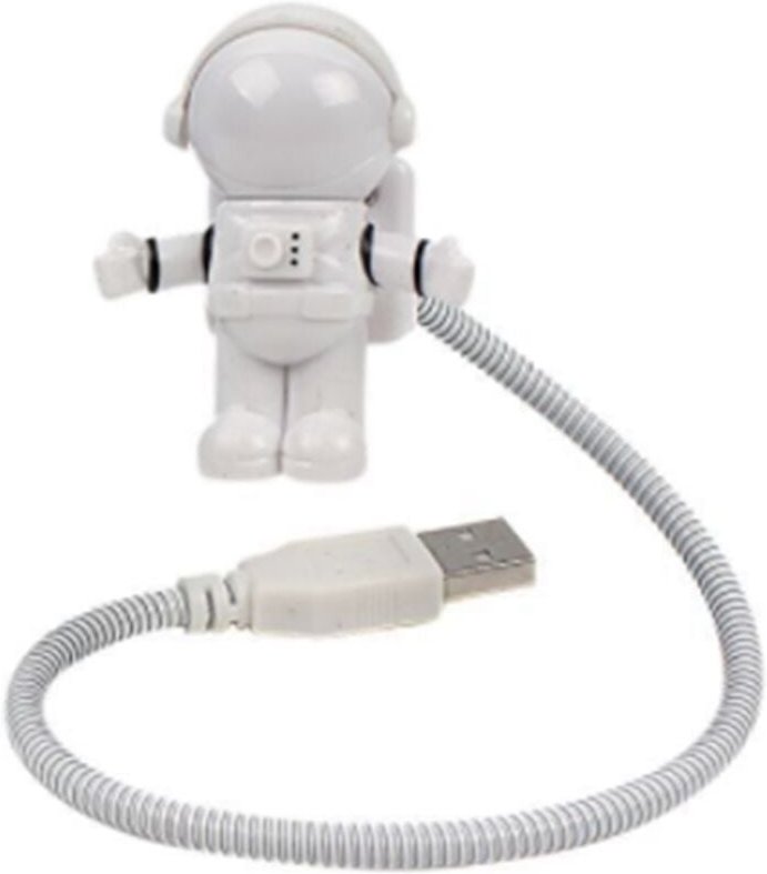 Led usb Nachtlicht Astronaut Form Tragbare Beleuchtung Einstellbar Faltbar für Computer pc Laptop Neuheit Spaceman Lampe