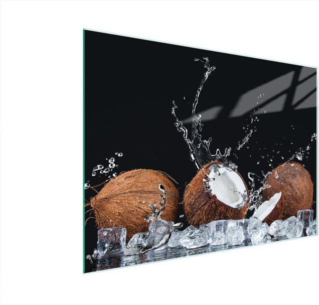 Glasschneidebrett 40x30 Kokosnuss