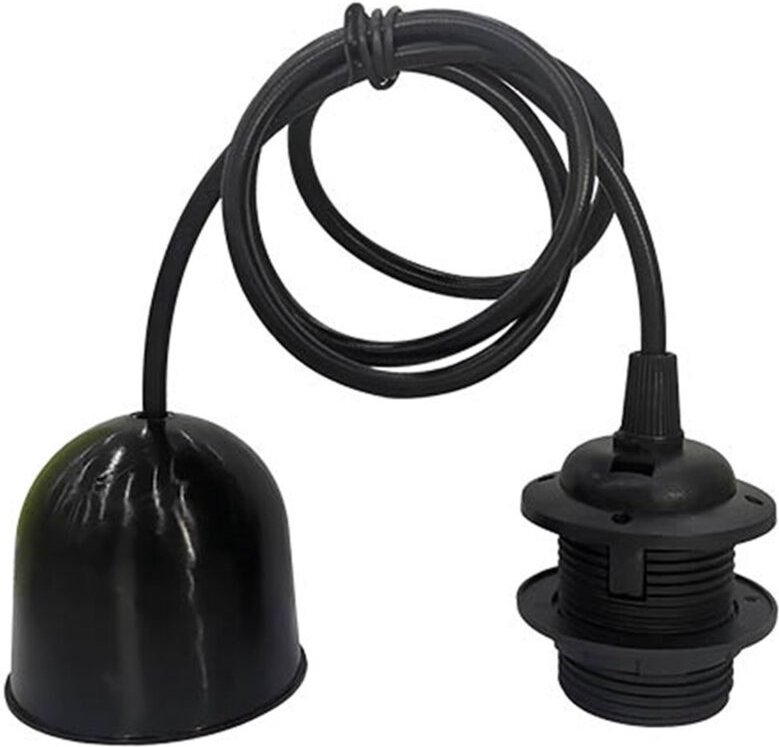 GSC - Cuval Pendelleuchte E27 1M Schwarz