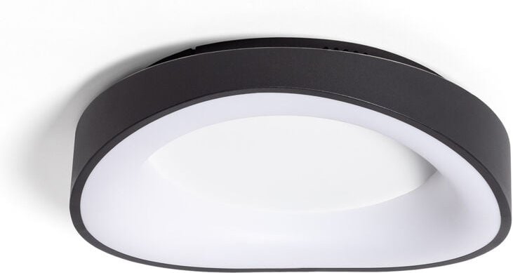 LED Deckenleuchte 17W Rund Ø400 mm CCT Wählbar Unay Schwarz