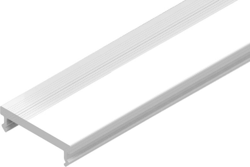 QualityFlex ONE-Kunststoff-Abdeckung, transparent, L x B x H: 2.000 x 17,6 x 4 mm