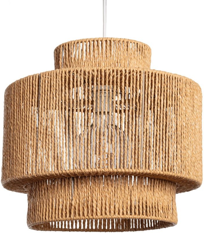 Pendelleuchte Geflochtenes Papier Neka Natürlich
