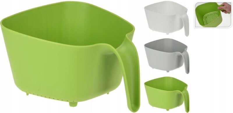 Küchensieb mit Griff, Abtropffläche aus Kunststoff, 2,4l