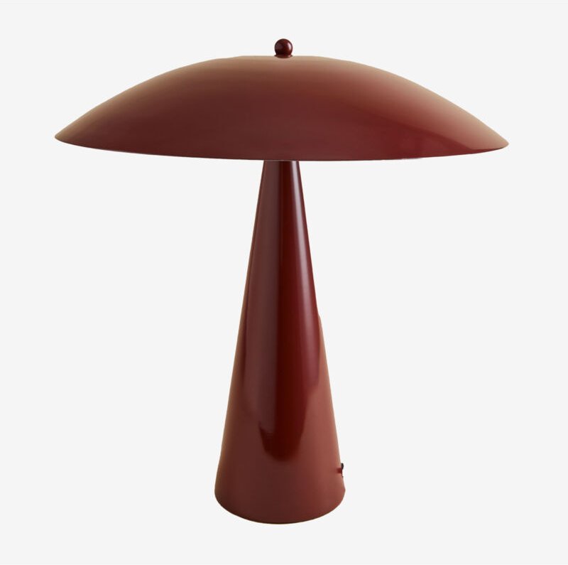 Tischlampe Irune aus Metall Weinrot - Sklum