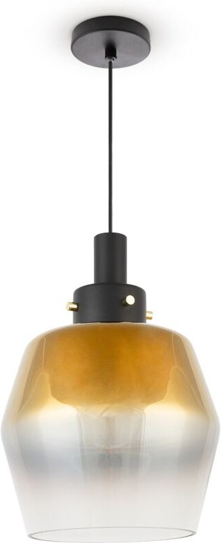 Paco Home - Pendellampe Hängelampe Glas Lampenschirm Vintage Esszimmer Modern E27 Gold, Typ 1
