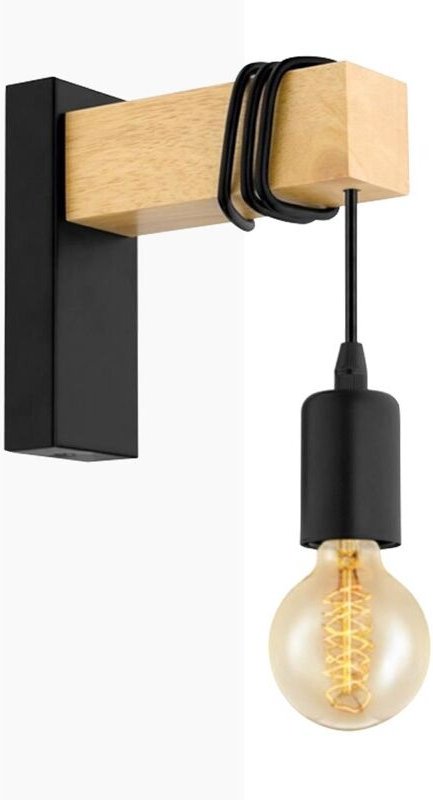 Rustikale Wandleuchter aus Holz 'ruder'.