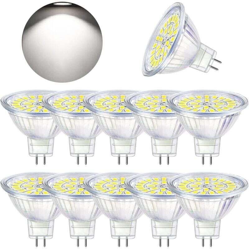 GU5.3 LED-Lampe für Frontscheinwerfer, Kaltweiß 6000K, MR16 LED 12V 5W (entspricht 50W Halogen), nicht dimmbare LED-Spot...