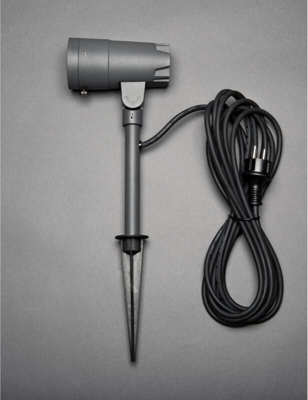 Thumbnail - Konstsmide Lighting - Schwenkbarer led Gartenstrahler andria mit Erdspieß & 5mtr. Anschlußkabel, 27cm