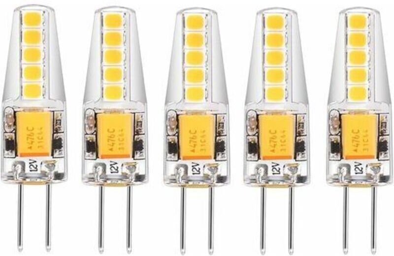 LaBlanc – 5er-Pack G4-LED-Lampen, Neutralweiß 4000 K, 12 V AC/DC, 3 W, 200 lm, Ersatz für 20-W-G4-Halogenlampen, nicht d...