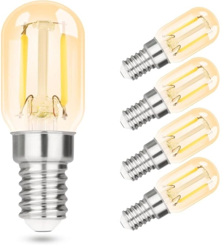 Gbly - 4er pack E14 led Kaltweiß Glühbirne: T22 Vintage led Lampen 2W Retro Edison Sockel Birne 6000K Kaltweiss Leuchtmi...
