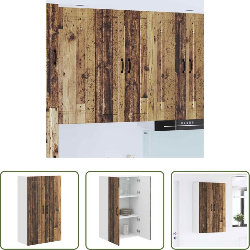 vidaXL Küchenschrank Holzwerkstoff - Küchenschrank Altholz 60 x 31 x 100 cm Holzwerkstoff