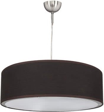 Fabrilamp - Lampenschirm de Brauner Stoff. Maße (Einstellbarx35cm).