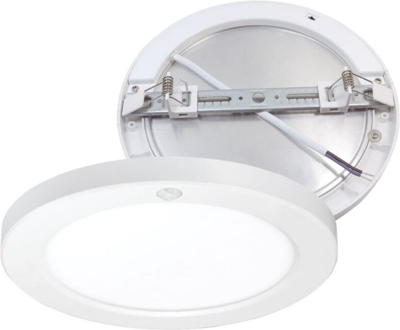 Dimmbares LED-Aufbau-/Einbau-Downlight 'Bario' mit Bewegungs-/Dämmerungssensor (18W 3CCT 1970lm) weiße Farbe