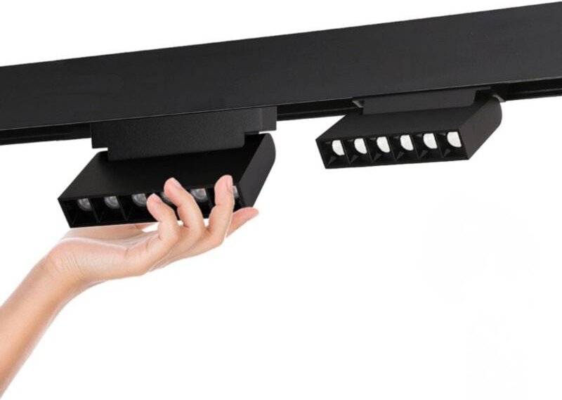 Schwenkbare LED-Schienenleuchte für Magnetschiene 48V - 6W -