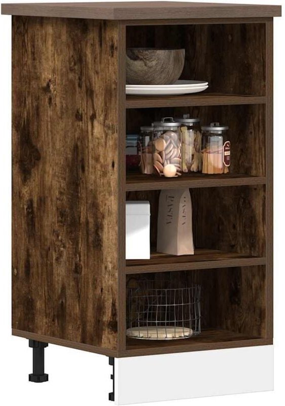 Unterschrank Räuchereiche 40x44,5x81,5 cm Holzwerkstoff - Vidaxl