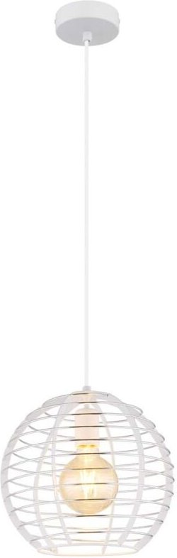 Pendelleuchte Hängeleuchte Deckenleuchte Metall weiss matt kürzbar H 120 cm