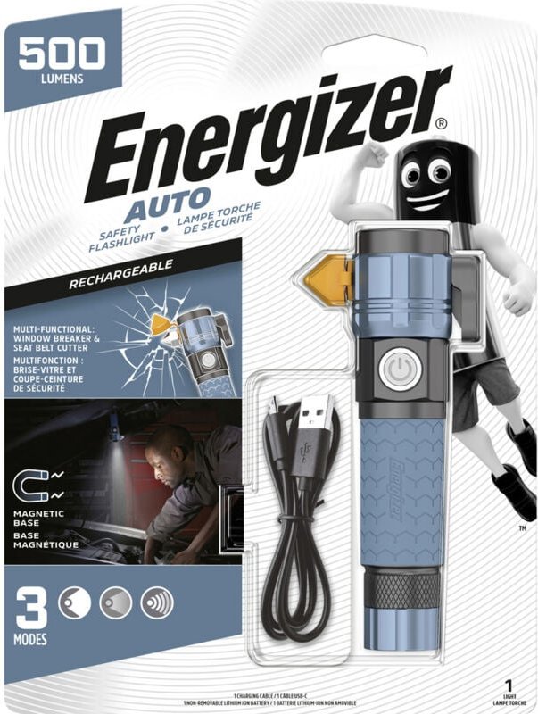 Auto Metal Light led Taschenlampe akkubetrieben 500 lm - Energizer