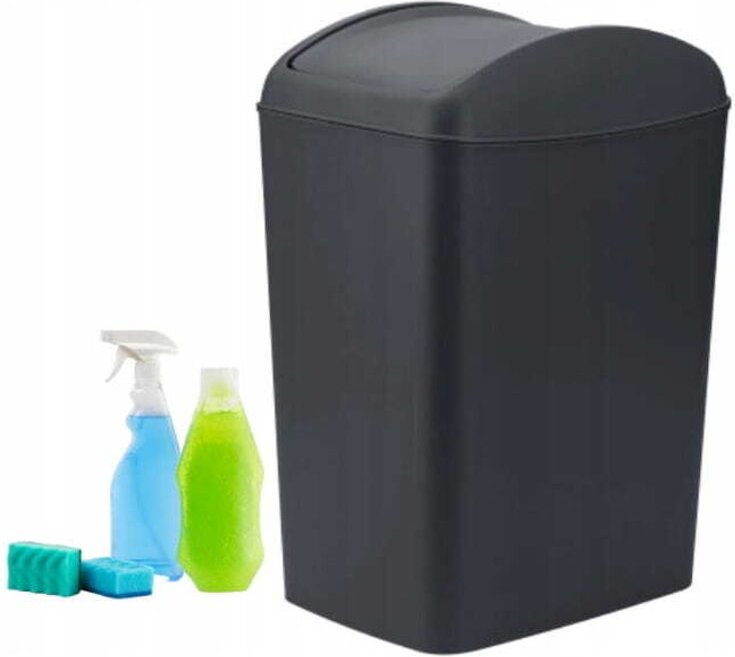 Kippbarer Abfallbehälter 20l Anthrazit innen