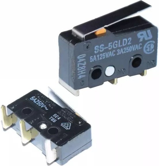 Mikro-Kippschalter 14,5mm gewinkelte Anschlüsse Ss-5gld2