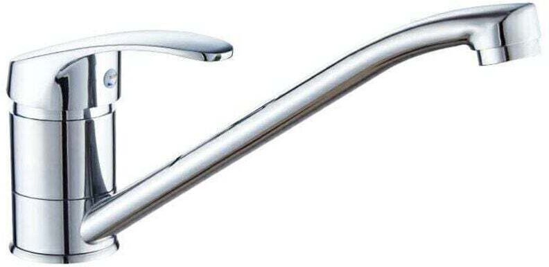Küchenarmatur mit Einhebelmischer, Chrom, Silber, Spültischarmatur