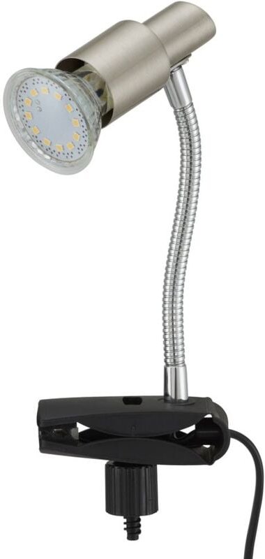Briloner - led Klemmleuchte Klemmlampe GU10 3 w silber Metall-Kunststoff