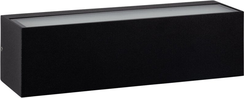 Efectoled - LED-Wandleuchte 10W Aussen Doppelseitige Beleuchtung Rechteckig Schwarz Lena 2700K Warmweiß