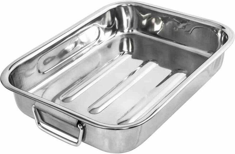 Vierkantpfanne 30 cm Edelstahl rostfrei 18/10