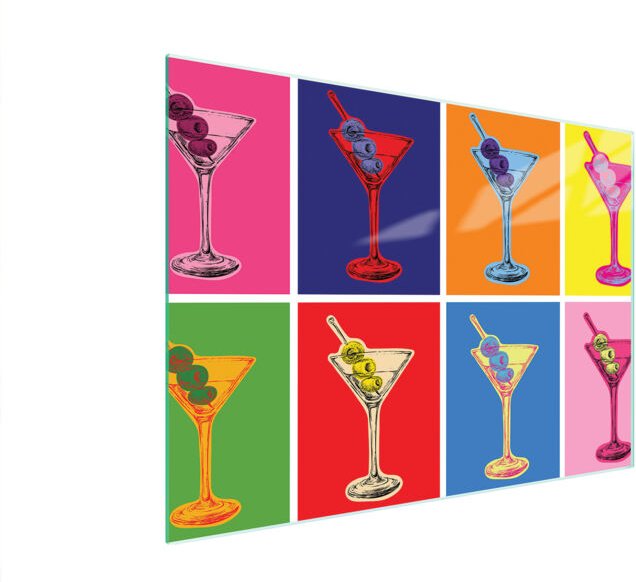 Glasschneidebrett 40x30 Farbe