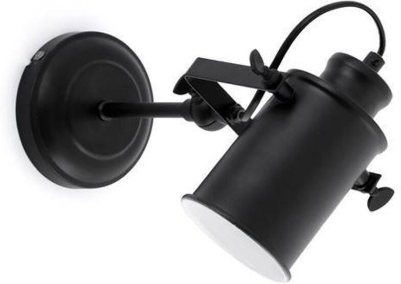 Faro Barcelona - Faro List - 1 Licht Innenverstellbarer Wandstrahler Schwarz, E27