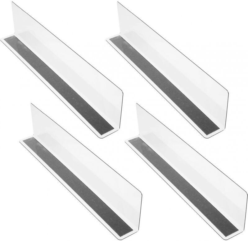 Verstellbarer 8-teiliger Regalteiler aus Kunststoff – 28 cm B x 6 cm H – Supermarkt-Produktteiler – magnetische Trennwan...