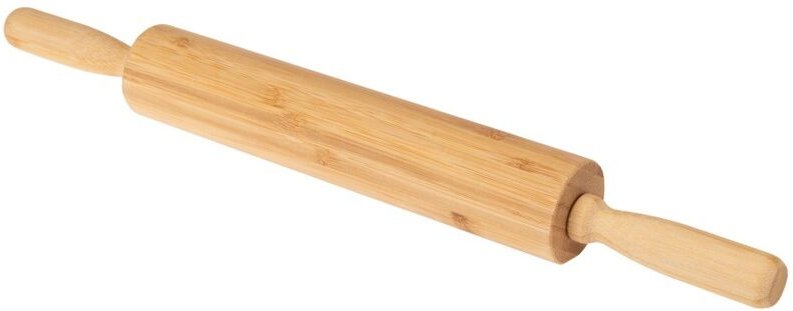 Skandinavischer Nudelholz aus Bambus, 45 x 5 cm, beweglich, aus Holz