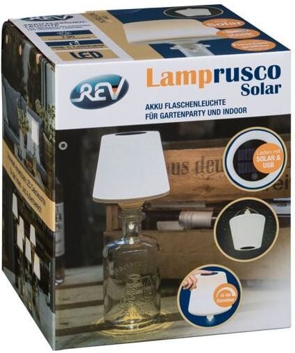 Led Flaschenleuchte mit Akku Lamprusco Solar IP54 2021001755 - REV