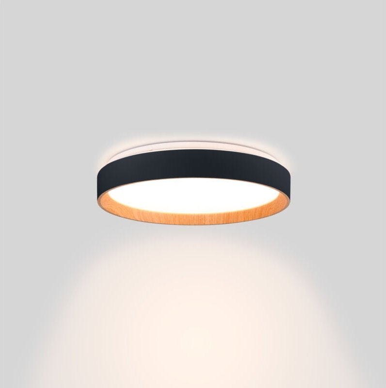 CCT LED Deckenleuchte in Holzoptik 24W Ø40cm
