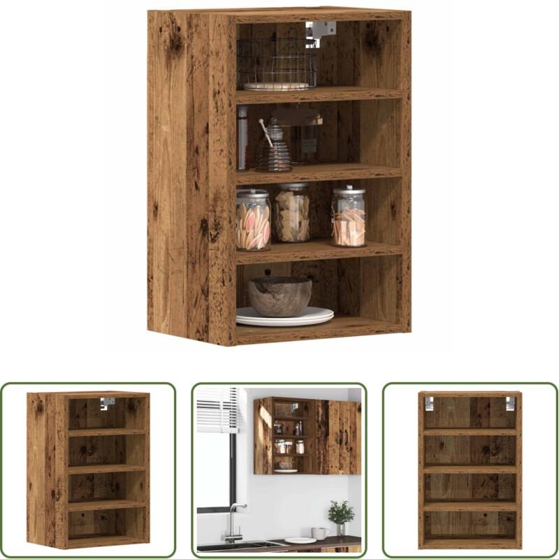 vidaXL Altholzoptik - Hängeschrank Riga Altholz-Optik 40x29,5x60 cm Holzwerkstoff