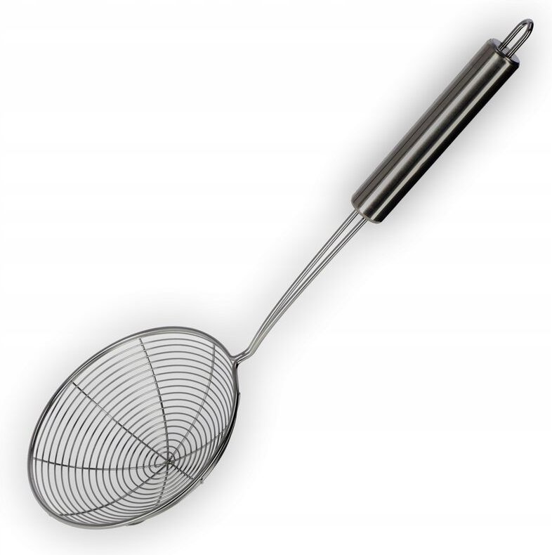 Schaumlöffel, kleiner Durchschlag, Stahldurchschlag, Silber, 16cm - Kadax