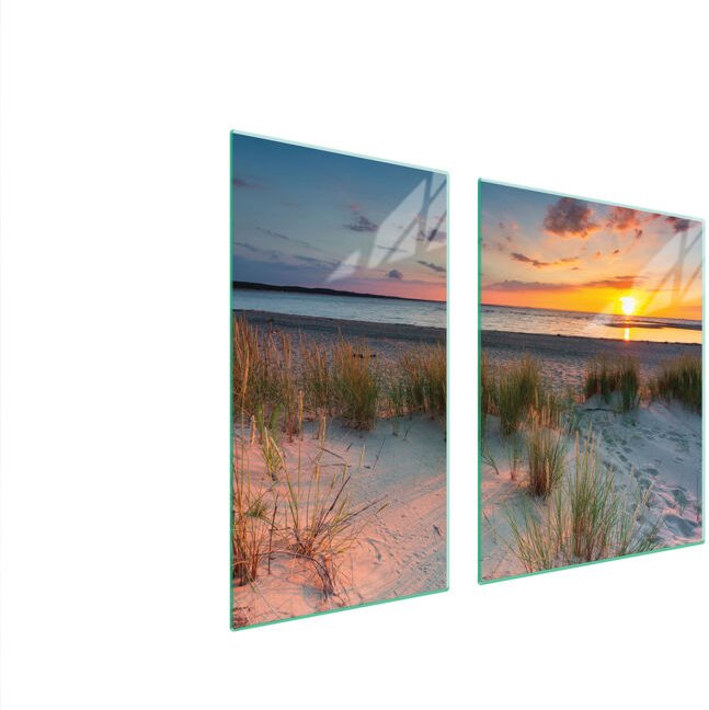 GLASSCHUTZPLATTE FÜR HERD 90x52 BEACH