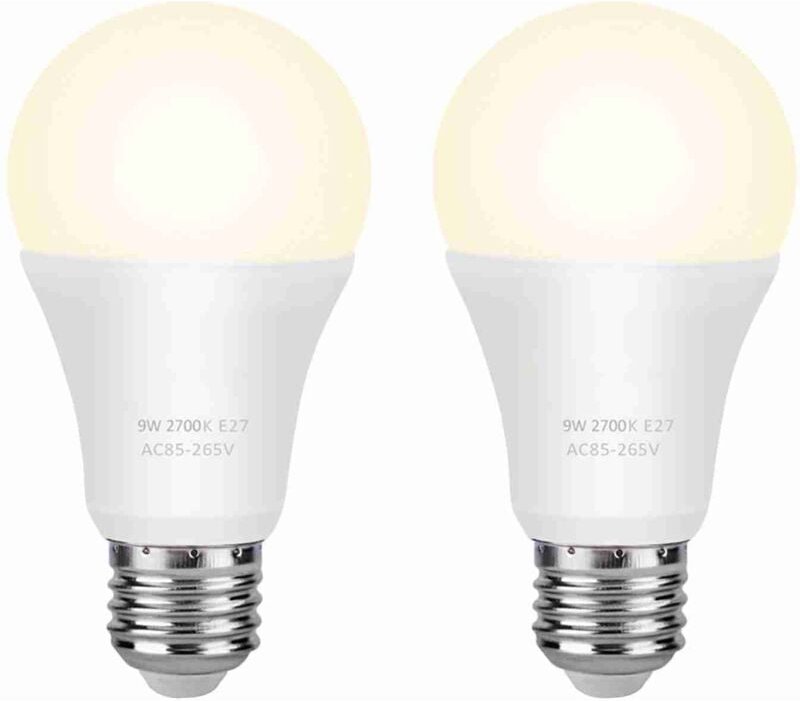 Thumbnail - Minkurow - LED-Glühbirne E26/E27, 9 w, entspricht 60 w Halogen, warmweiß, 2700 k, 600 lm, Standard-LED-Glühbirne für die...