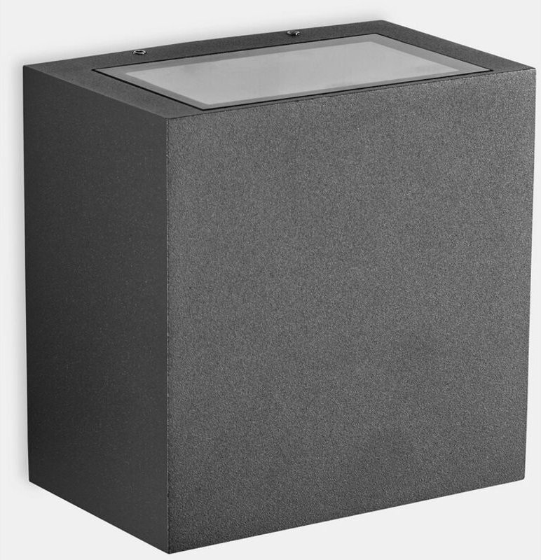 Leds C4 Afrodita Tech Big Double Emission Outdoor led Up Down Wandleuchte Big Urban Grau IP65 37.8W 3000K Dimmbar