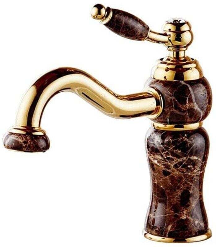 Küchenarmatur mit Keramikgriff und hohem Auslauf, Spültischarmatur, Handwaschbeckenarmatur