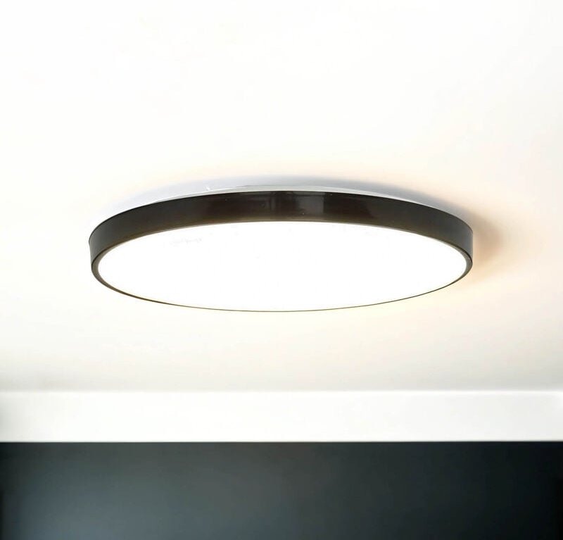 Licht-erlebnisse - led Deckenlampe IP44 Schwarz Weiß neutralweiß 4000 k 1300 lm