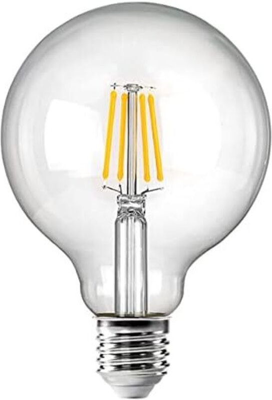 Vintage-LED-Lampe mit Retro-Glühfaden, 4 W, 220/240 V, E27, dekorative Glühbirne, G95-Kristallfassung