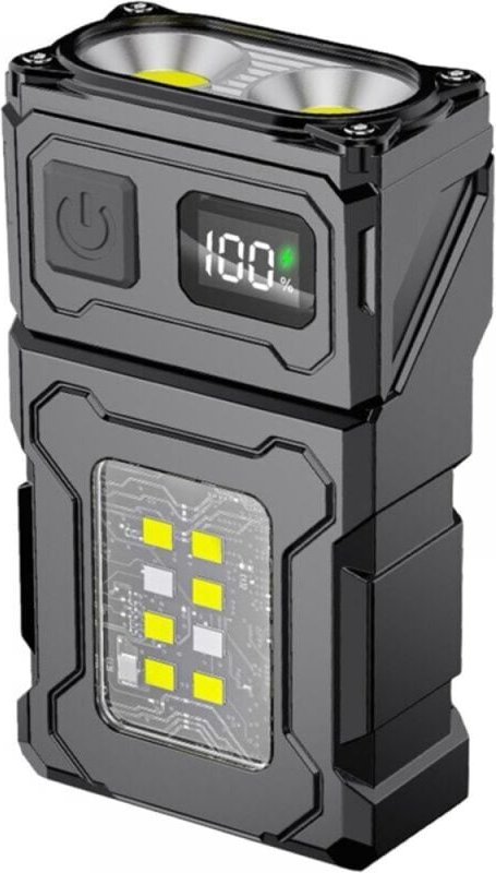 Magnetische Clip-on-Taschenlampe – Magnetische Taschenlampe – USB-wiederaufladbare tragbare Taschenlampe, wiederaufladba...