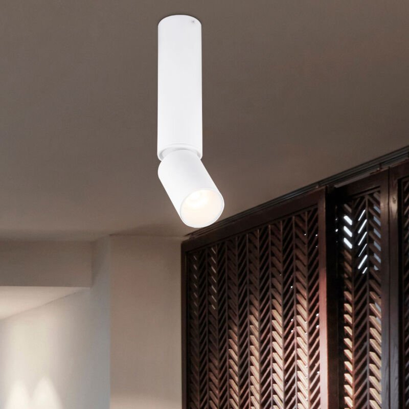 Globo Lighting - Deckenlampe Deckenstrahler Esszimmerleuchte Wohnzimmerlampe Küchenleuchte, Aluminium weiß, Spot bewegli...