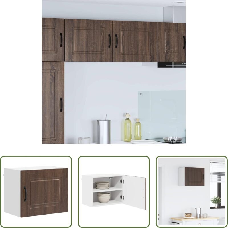 Holzschrank - Küchenschrank Kalmar Braun Eichen-Optik 50 x 31 x 40 cm