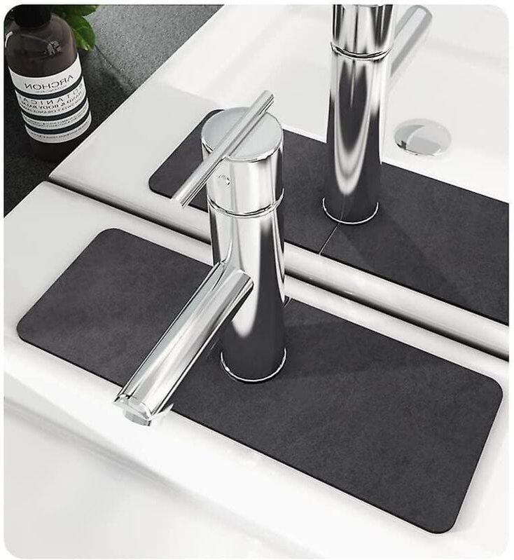 ZVD - Robinet Splash Catcher , Robinet de filtre à éclaboussures , Tapis de séchage pour comptoir de cuisine , Sink Spla...