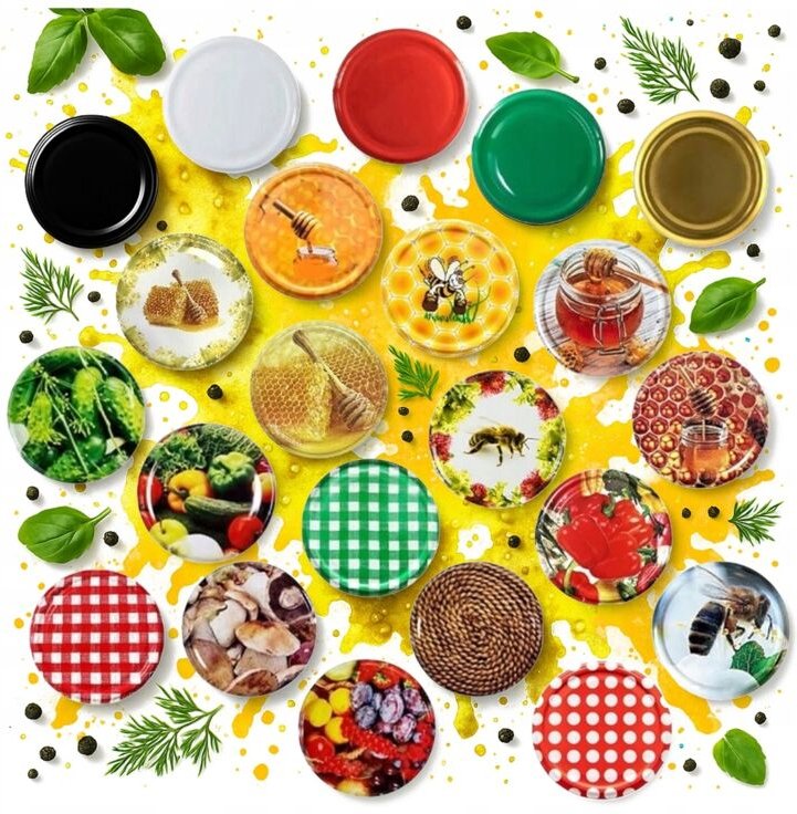 10x Deckel FI 82 Deckel für Gläser Deckel für Honig Gurken Marmelade