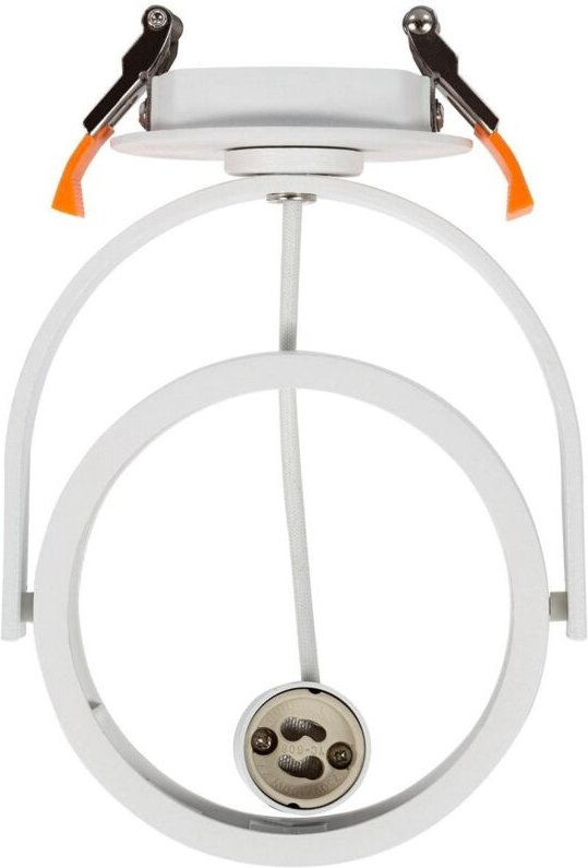 Efectoled - Downlight-Ring Einbau Rund Schwenkbar für LED-Glühbirne GU10 AR111 Weiß