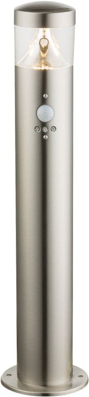 LED Außenleuchte mit Bewegungsmelder, Wegeleuchte Pollerleuchte Edelstahl 50cm