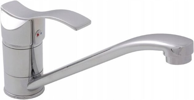 Argo Chrom-Standküchenarmatur mit Schwenkauslauf